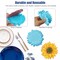 2X DIY Silicone Sunflower Coaster Resin Molds Epoxy Casting Handmade Craft Mould